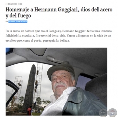 HOMENAJE A HERMANN GUGGIARI, DIOS DEL ACERO Y DEL FUEGO - Por ARMANDO ALMADA-ROCHE - Domingo,  24 de Junio de 2012